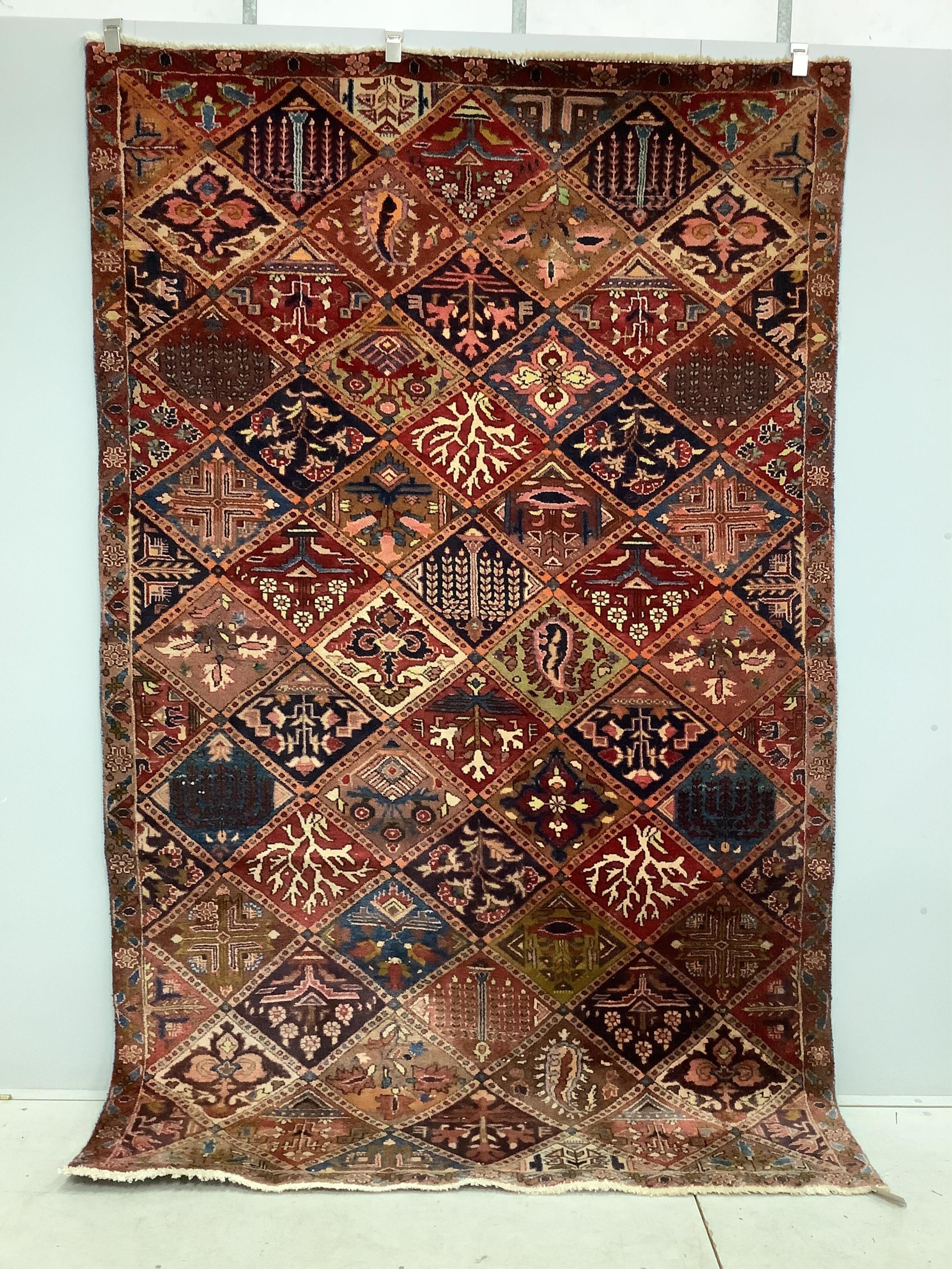 A Baktiari style carpet, 266 x 164cm. Condition - fair